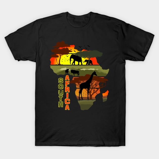 South Africa T-Shirt by Nerd_art